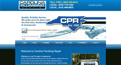 Desktop Screenshot of carolinaplumbingrepair.com